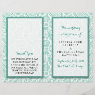 The Modern Paisley Wedding Collection - Green