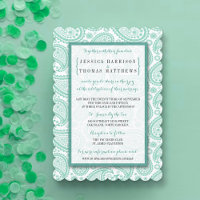 The Modern Paisley Wedding Collection - Green