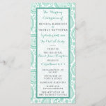 The Modern Paisley Wedding Collection - Green Program<br><div class="desc">Simple yet elegant, the modern paisley wedding collection is a stunning design featuring a lovely paisley print in a soft green and white colour, which is perfect for any modern wedding celebration. These programs can be personalised for your special occasion and would make the perfect order of service for your...</div>