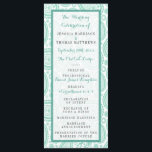 The Modern Paisley Wedding Collection - Green Program<br><div class="desc">Simple yet elegant, the modern paisley wedding collection is a stunning design featuring a lovely paisley print in a soft green and white colour, which is perfect for any modern wedding celebration. These programs can be personalised for your special occasion and would make the perfect order of service for your...</div>