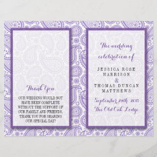 The Modern Paisley Wedding Collection - Purple