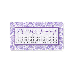 The Modern Paisley Wedding Collection - Purple Label