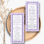 The Modern Paisley Wedding Collection - Purple Program<br><div class="desc">Simple yet elegant, the modern paisley wedding collection is a stunning design featuring a lovely paisley print in a soft purple and white colour, which is perfect for any modern wedding celebration. These programs can be personalised for your special occasion and would make the perfect order of service for your...</div>