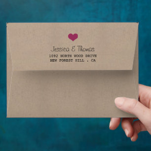 The Modern Pink Bunting Wedding Collection Envelopes