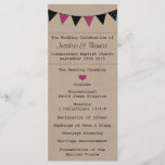 The Modern Pink Bunting Wedding Collection Program<br><div class="desc">The Modern Pink Bunting Wedding Collection - Programs 
 
  VIEW MATCHING ITEMS FOR THIS COLLECTION</div>