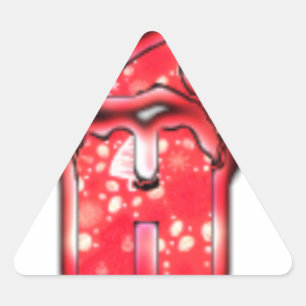 The Modern Santa Hat Collection. Triangle Sticker