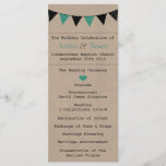 The Modern Turquoise Bunting Wedding Collection Program<br><div class="desc">The Modern Turquoise Bunting Wedding Collection - Programs 
 
  VIEW MATCHING ITEMS FOR THIS COLLECTION</div>