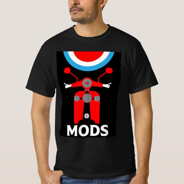 The Mods - Mods And Rockers - British Music   T-Shirt (Front)