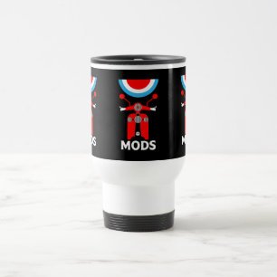 The Mods - Mods And Rockers - British Music   Travel Mug