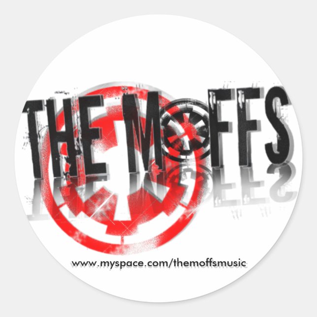 The Moffs Myspace... Classic Round Sticker (Front)