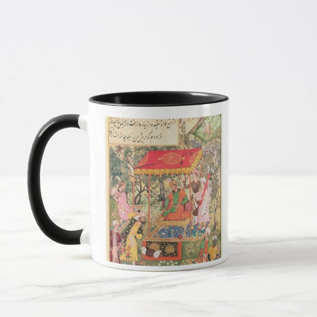 The Mogul Emperor Babur receives the envoys Uzbeg Mug (Left)