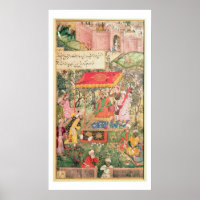 The Mogul Emperor Babur receives the envoys Uzbeg