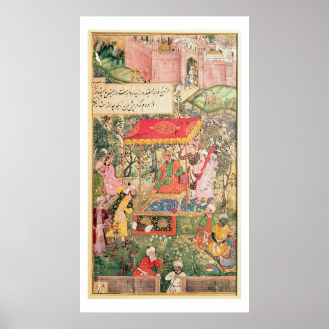 The Mogul Emperor Babur receives the envoys Uzbeg Poster (Front)