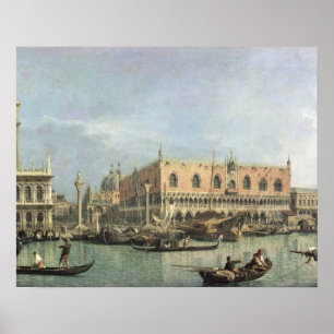 The Molo and the Piazzetta San Marco, Venice (oil Poster