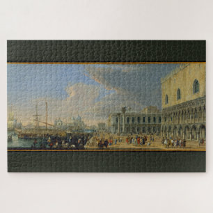 The Molo, Venice, Looking West - Luca Carle Jigsaw Puzzle
