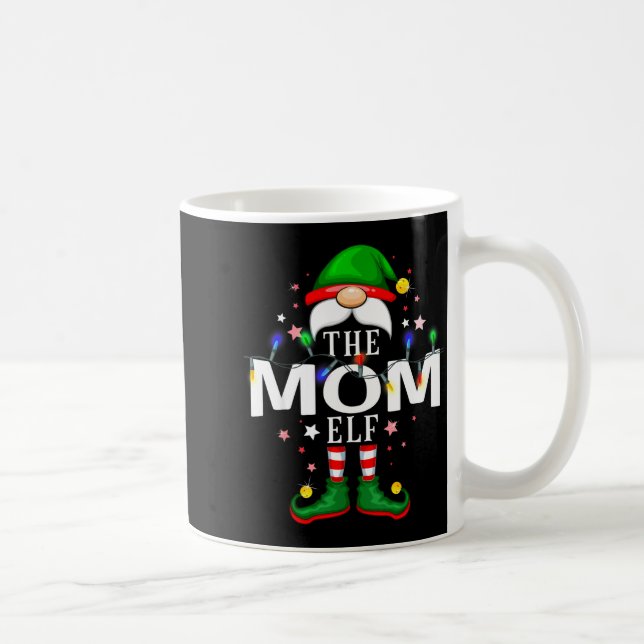 The Mom Elf Christmas Family Pajama Party  Coffee Mug (Right)