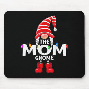The Mom Gnome Christmas Matching Pajama  Mouse Pad