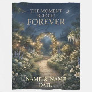 The Moment Before Forever Marriage Proposal Fleece Blanket