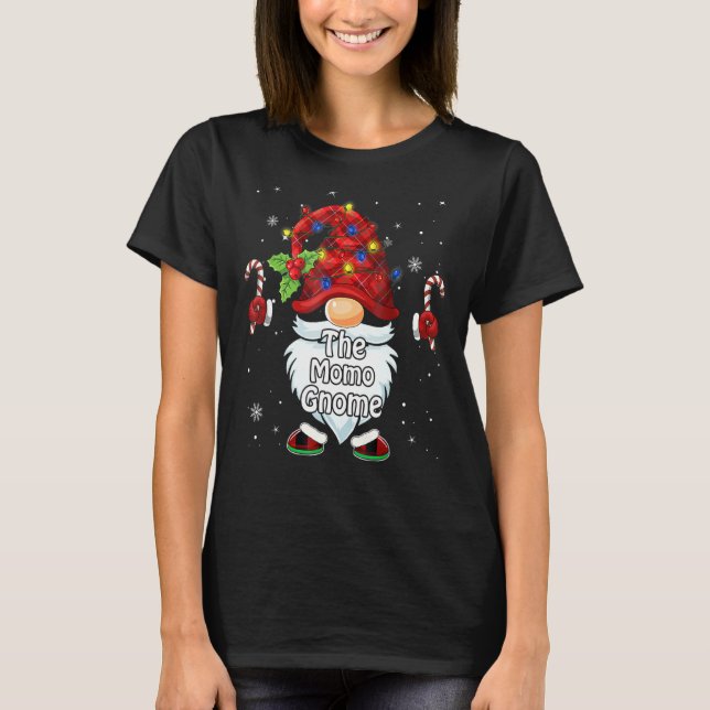 The Momo Gnome Christmas Matching Family T-Shirt (Front)