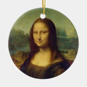 The Mona Lisa La Joconde by Leonardo Da Vinci Ceramic Tree Decoration
