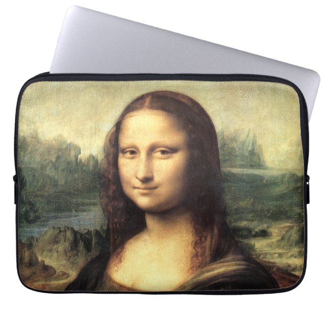 The Mona Lisa Leonardo da Vinci  Laptop Sleeve (Front)