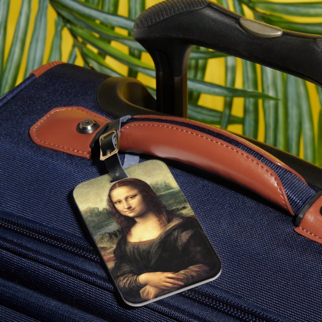 The Mona Lisa Leonardo da Vinci    Luggage Tag (Front Insitu 1)
