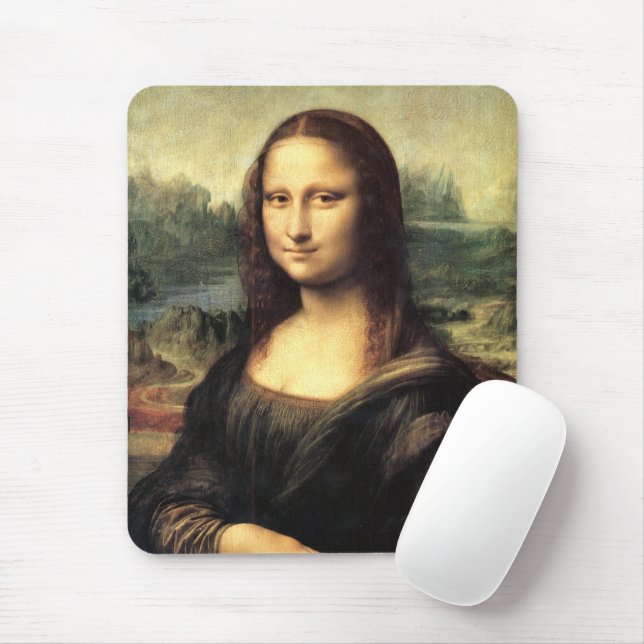 The Mona Lisa Leonardo da Vinci Mouse Pad (With Mouse)