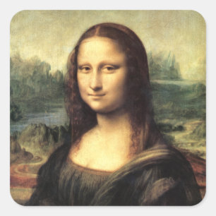 The Mona Lisa Leonardo da Vinci       Square Sticker
