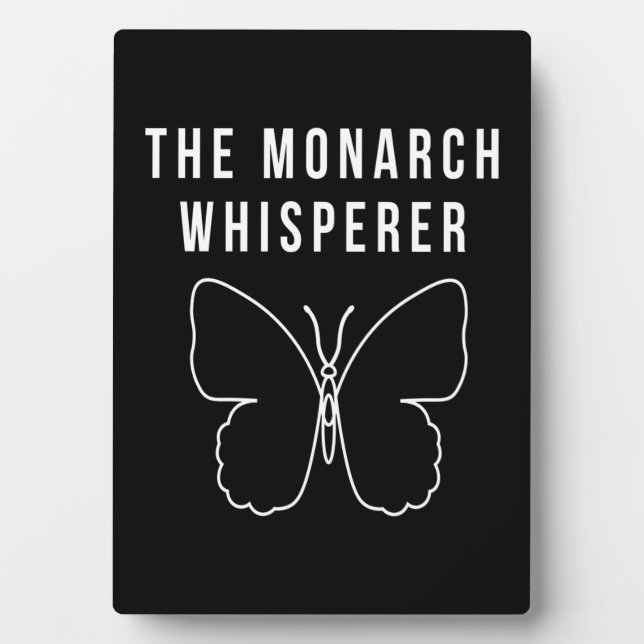 The Monarch Whisperer Plaque (Front)