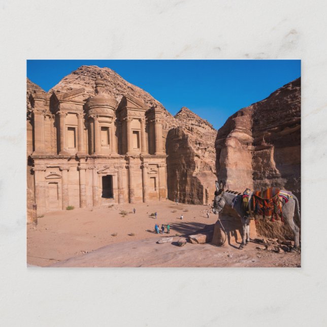 The Monastery in Petra Postcard (Front)