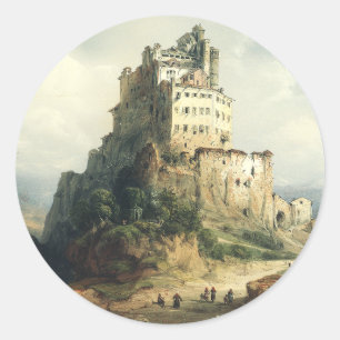 The Monastery of San Michele, Italy Classic Round Sticker
