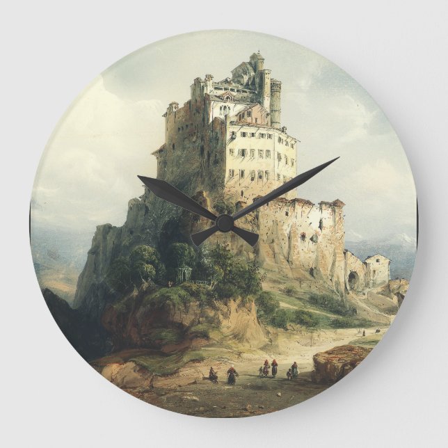 The Monastery of San Michele, Italy Large Clock (Front)