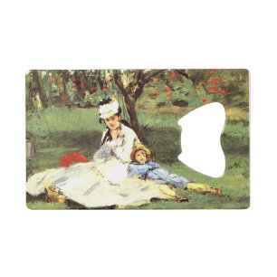 The Monet family in their garden Edouard Manet