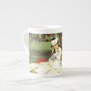 The Monet family in their garden Edouard Manet    Bone China Mug