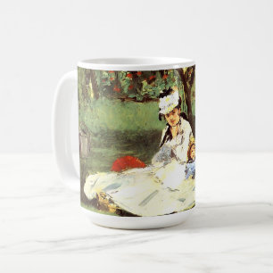 The Monet family in their garden Edouard Manet   Coffee Mug