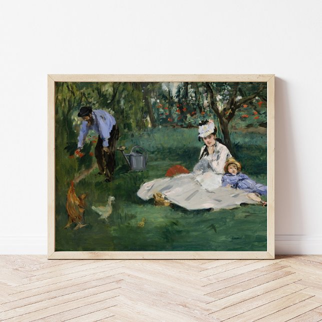 The Monet Family in Their Garden | Édouard Manet Poster (Creator Uploaded)