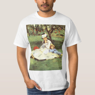  The Monet family in their garden Edouard Manet    T-Shirt