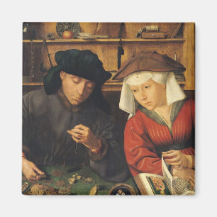 The Money Lender and his Wife, 1514 Magnet