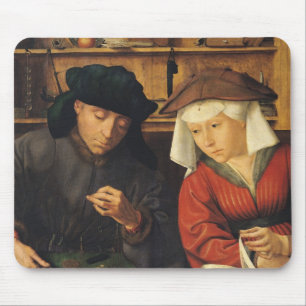 The Money Lender and his Wife, 1514 Mouse Pad