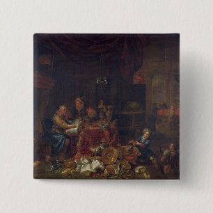 The Moneylenders 15 Cm Square Badge