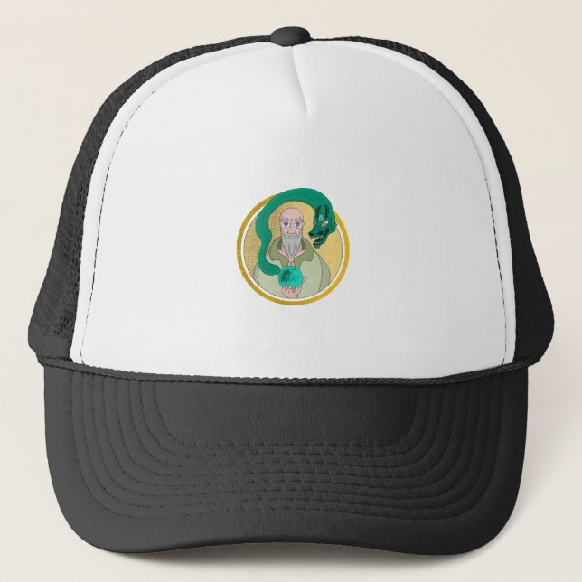 The Monk and the Dragon Trucker Hat (Front)