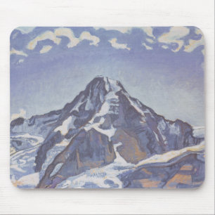 The Monk Mountain With Clouds (Ferdinand Hodler) Mouse Pad