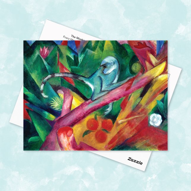 The Monkey Abstract Franz Marc Postcard (Creator Uploaded)