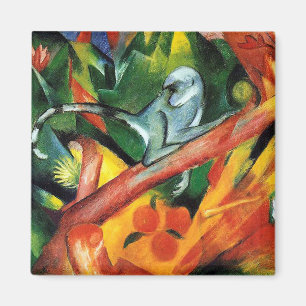 The Monkey by Franz Marc Magnet