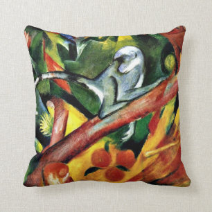 The Monkey - Franz Marc artwork Cushion