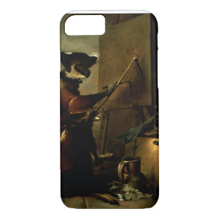The Monkey Painter, 1740 (oil on canvas) Case-Mate iPhone Case
