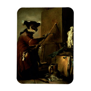 The Monkey Painter, 1740 (oil on canvas) Magnet