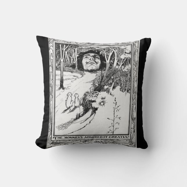 The Monkeys Admired It Greatly Cushion (Front)