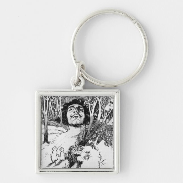 The Monkeys Admired It Greatly Key Ring (Front)