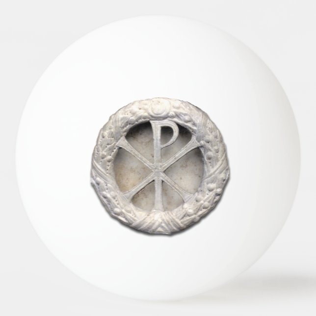 The Monogram of Christ Ping Pong Ball (Front)